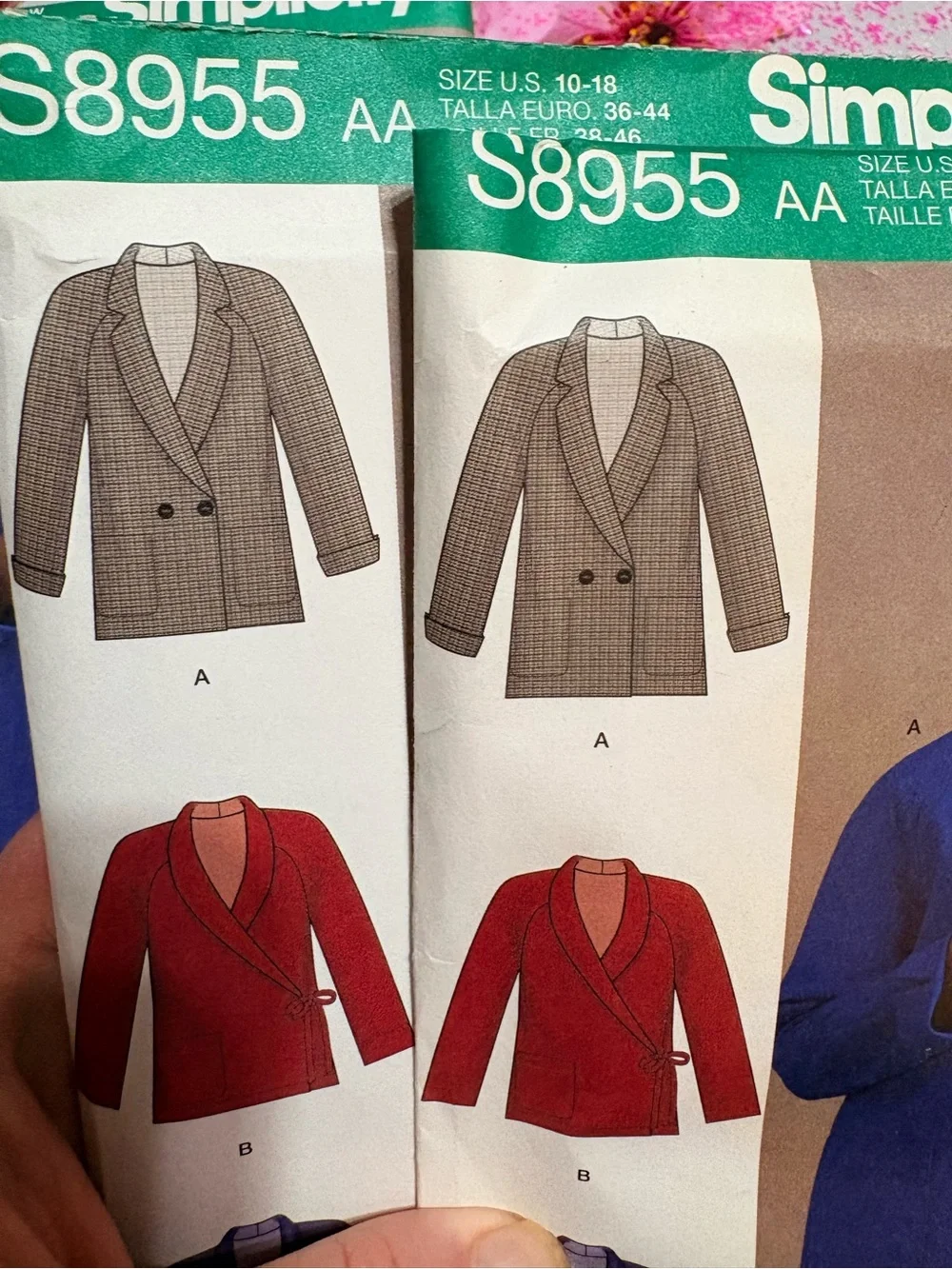 BN UNCUT SIMPLICITY 8955 AA OR BB SEWING PATTERNS